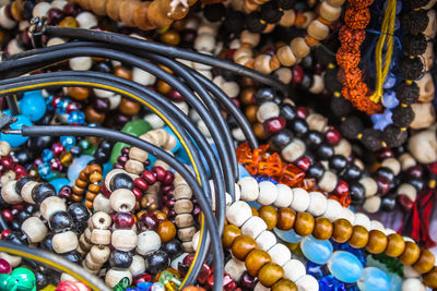 Close-up of jewelry for sale