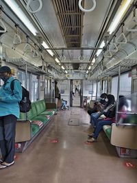 People sitting in train