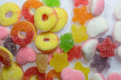 Full frame shot of multi colored candies