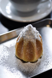 Close-up of dessert in plate