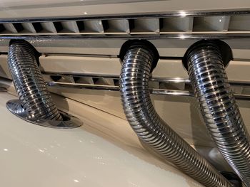 High angle view of spiral staircase