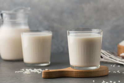 Close-up of drink on table