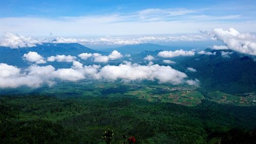 Scenic view of landscape against sky