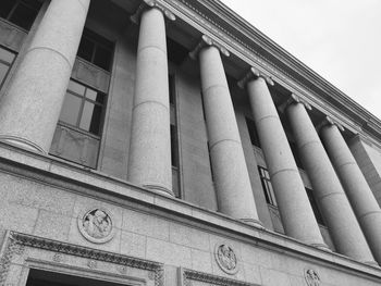 Low angle view of building against sky