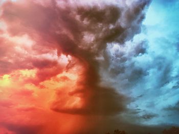 Low angle view of storm clouds in sky