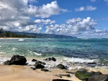 Scenic view of sea against sky