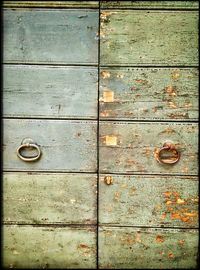 Close-up of wooden door