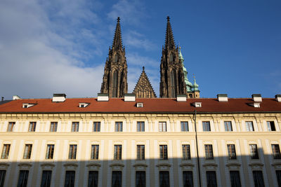Low angle view of building against sky