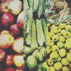 Full frame shot of vegetables for sale at market stall