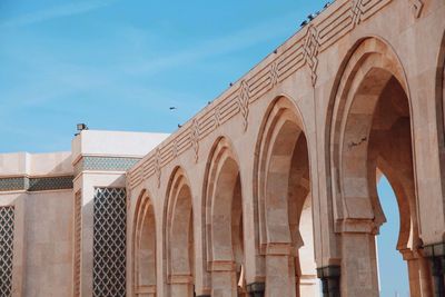 Archway at mosque hassan ii