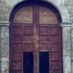 Entrance of old building