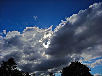 Low angle view of cloudy sky