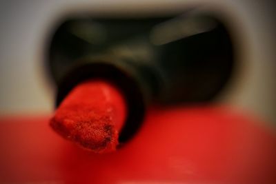 Close-up of red object