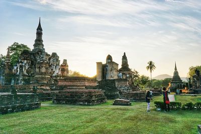 View of temple against sky