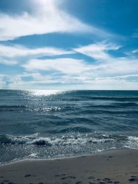 Scenic view of sea against sky