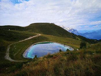 Scenic view of landscape against sky