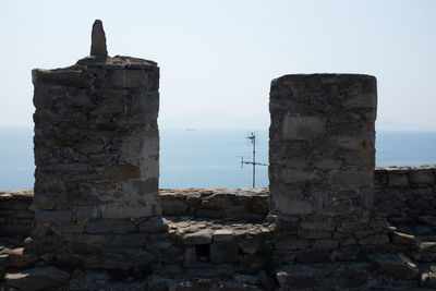 Rock formations at seaside