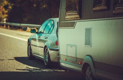 Vehicles on road