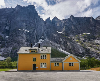 The troll wall or trollveggen, romsdalen valley, rauma, møre og romsdal, norway.