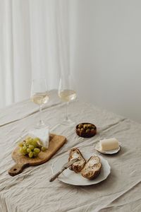 Close-up of food on table