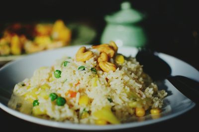 Close-up of food in plate