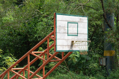 View of an empty chair