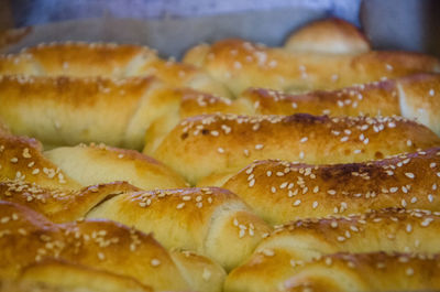 Close-up of bread on table