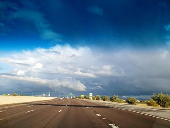 View of highway against sky