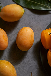 Close-up of tomatoes on table