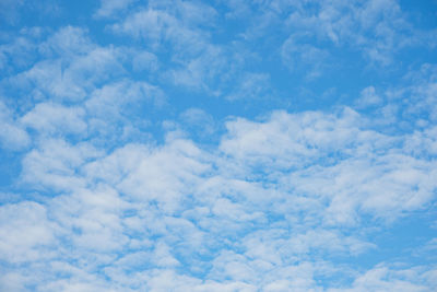 Low angle view of clouds in sky