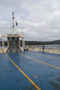 Scenic view of airport against sky