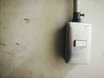 Close-up of electric lamp
