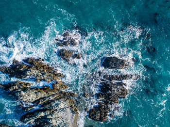 Close-up of sea waves