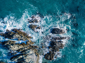 Close-up of sea waves