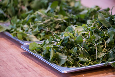 Close-up of vegetables on table