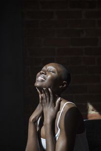 Portrait of a beautiful young woman