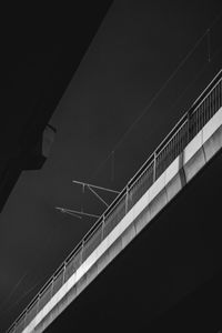 Low angle view of staircase against sky