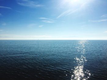 Scenic view of sea against sky