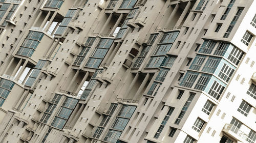 Low angle view of buildings in city