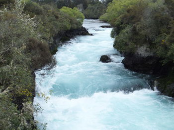 River flowing through rocks