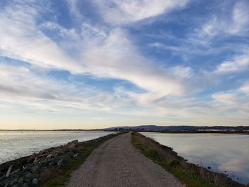 Scenic view of road against sky