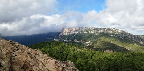 Panoramic view of landscape against sky