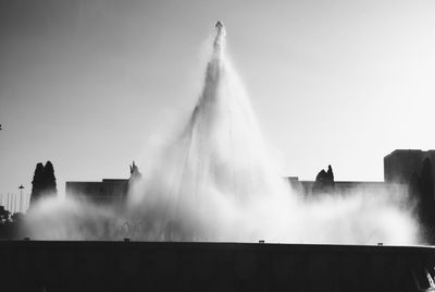 Low angle view of fountain