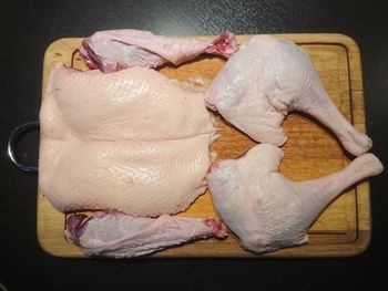 Close-up of meat on barbecue grill