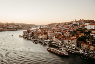 Boats in harbor