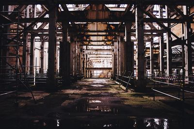 Interior of abandoned building