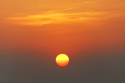 Dramatic sky at sunset