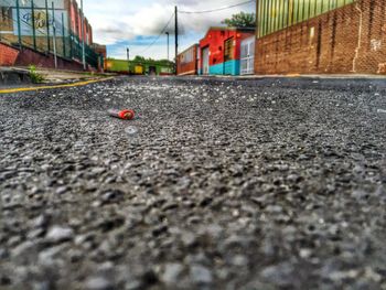 Surface level of road