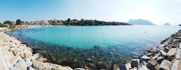 Panoramic shot of sea against sky