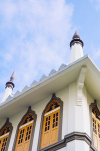 Low angle view of building against sky